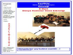 Yeilky Eitim Kltr ve Dayanma Dernei bir kutlama program dzenledi